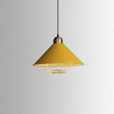 Moderne Teleskop-Pendelleuchte Macaron Cone Shade LED