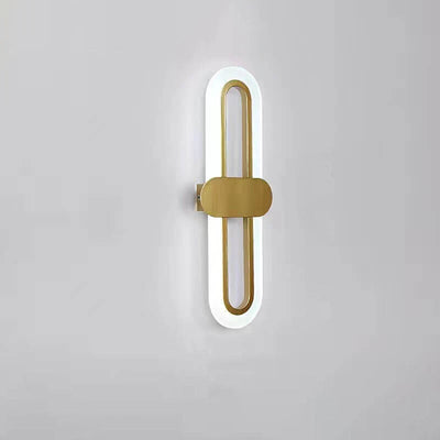 Modern Minimalist Circular Ring Acrylic Aluminum LED Wall Sconce Lamp