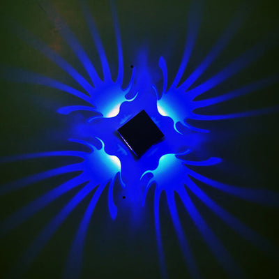 Creative Square Aluminum Phoenix Tail LED Decorative Wall Sconce Lamp