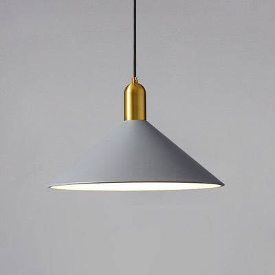 Nordic Minimalist Iron Triangle Cone 1-Light Pendant Light