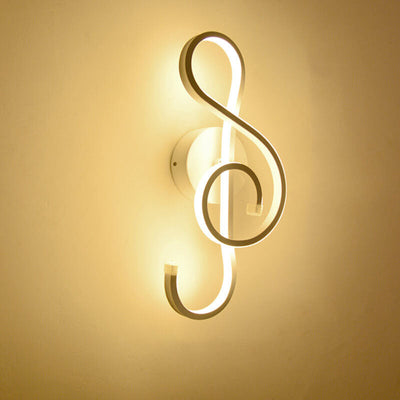 Scandinavian Creative Lines Note LED Wall Sconce Lamp