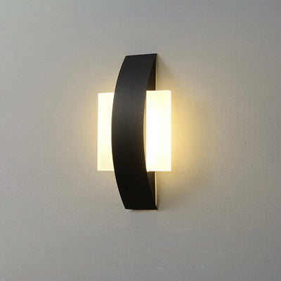 Modern Minimalist Acrylic Geometric Ring LED Wall Sconce Lamp
