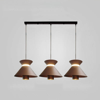 Modern Minimalist Solid Color Aluminum LED Island Light Chandelier