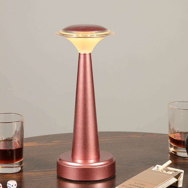 Lampe de table moderne à LED en acrylique et fer 