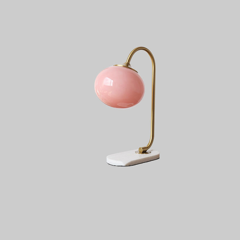 Lampe de table à 1 lumière en fer et marbre minimaliste classique nordique 