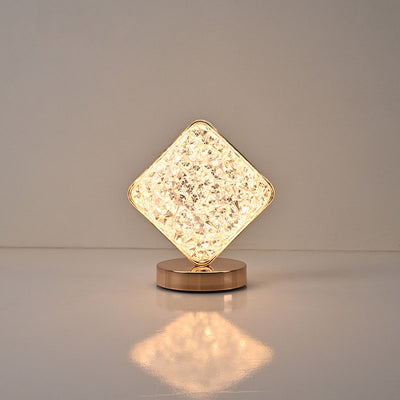 Nordic Creative Acryl Mond Stern Geometrie Metall LED USB Tischlampe