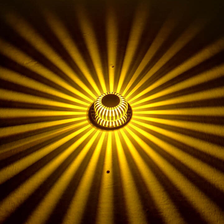 Lámpara Aplique de Pared LED Colorida de Aluminio con Nido de Pájaro Redondo Moderno 