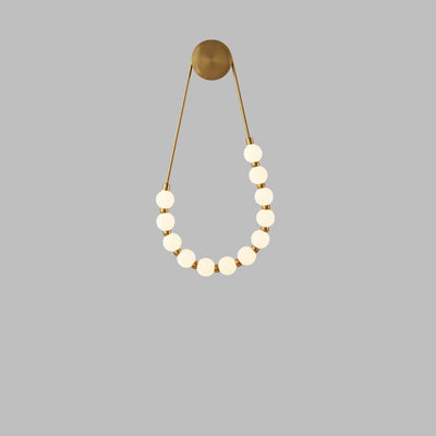 Modern Minimalist Necklace Magic Bean LED Wall Sconce Lamp