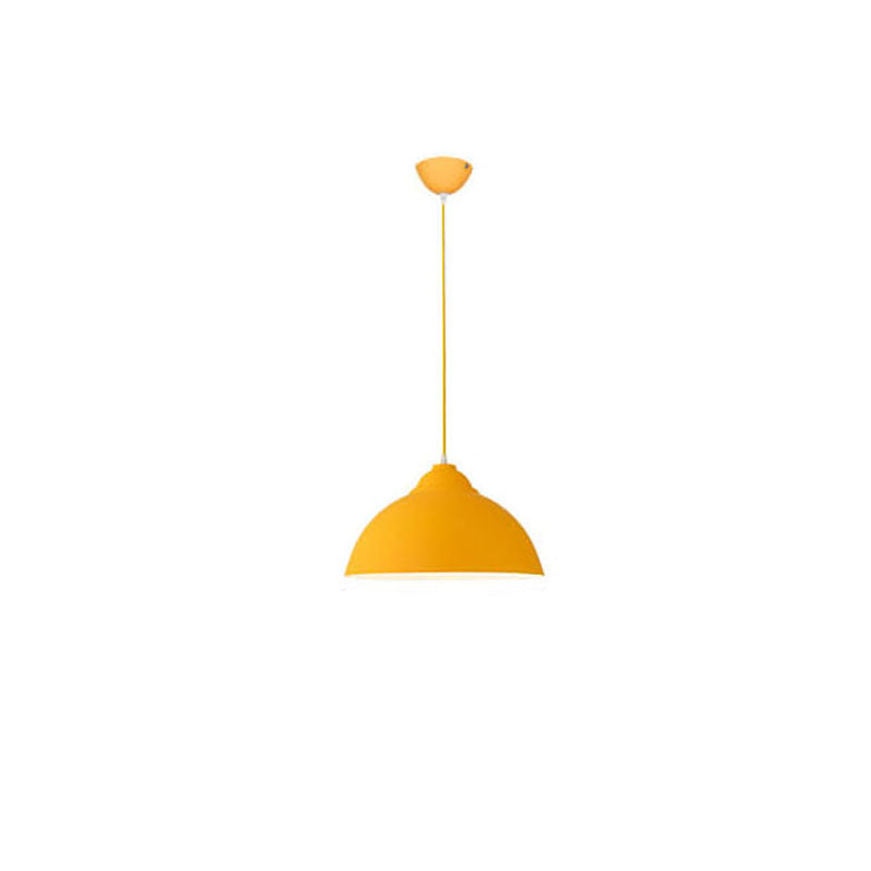 Modern Solid Color Macaron Iron Aluminum 1-Light Pendant Light