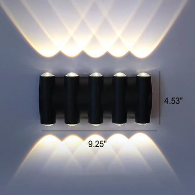 Modern Aluminum Telescope Waterproof Garden LED Outdoor Light Wall Sconce Lamp