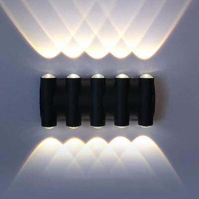 Modern Aluminum Telescope Waterproof Garden LED Outdoor Light Wall Sconce Lamp