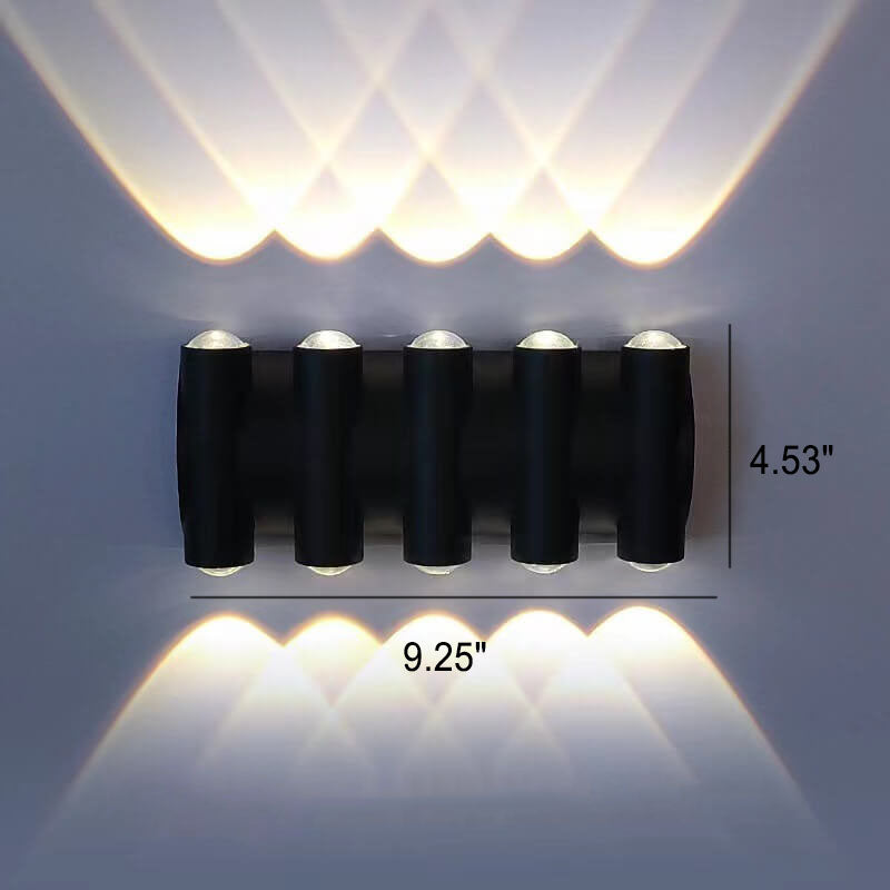 Modern Aluminum Telescope Waterproof Garden LED Outdoor Light Wall Sconce Lamp