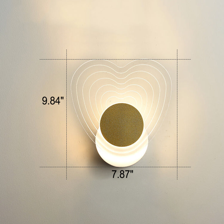 مصباح حائط LED أكريليك هندسي ذهبي فاخر حديث 