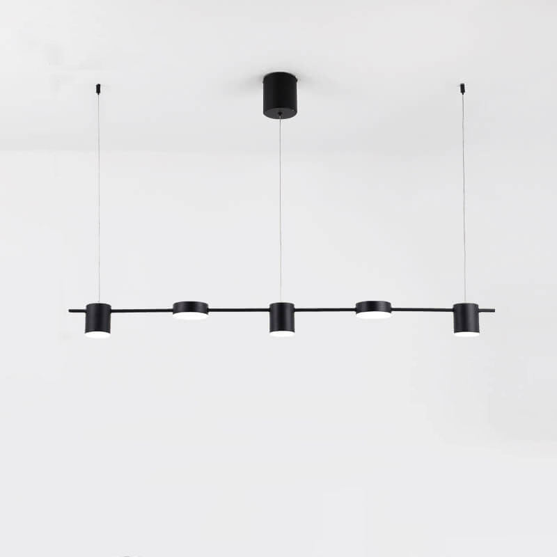 Modern Minimalist Line Round Spotlight LED Island Light Chandelier