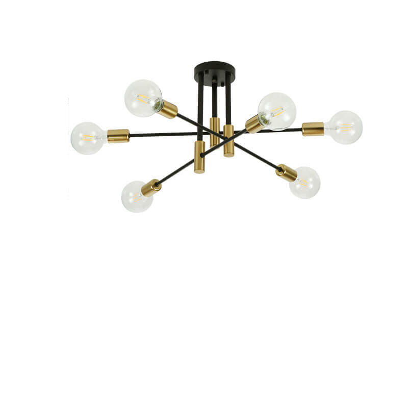 Lámpara de Araña de Isla de 4/6/8 Luces de Hierro Minimalista Nórdico 