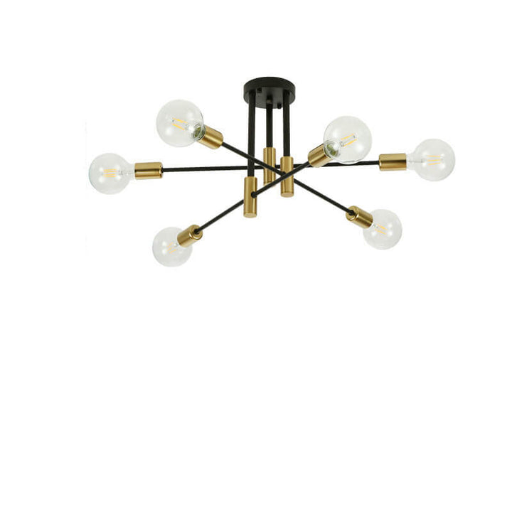 Lámpara de Araña de Isla de 4/6/8 Luces de Hierro Minimalista Nórdico 
