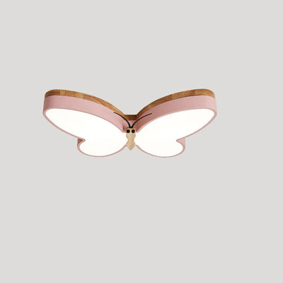 Plafonnier LED contemporain et créatif en bois d'hévéa et acrylique, luminaire décoratif de plafond, idéal pour une chambre à coucher 