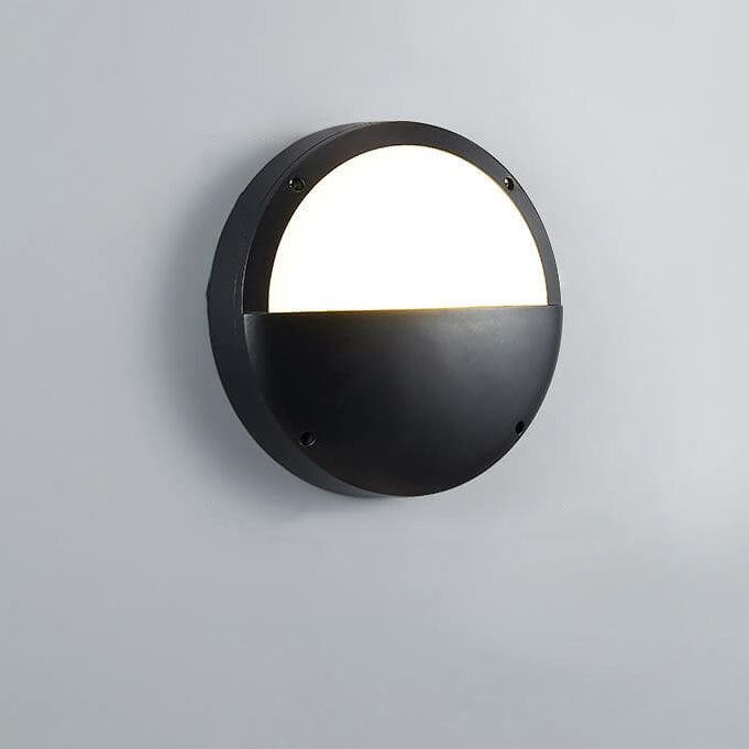 Lumière de plafond LED ronde créative extérieure étanche en aluminium acrylique 
