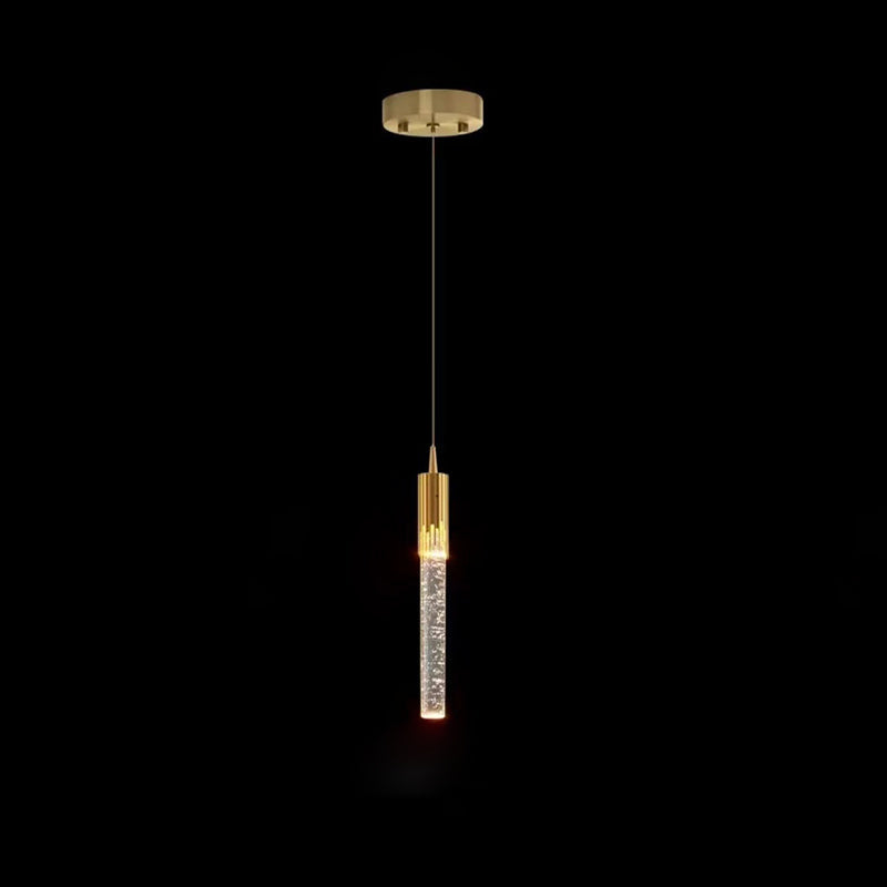 Contemporary Scandinavian Water Drops Iron Aluminum Crystal LED Chandelier For Bedroom