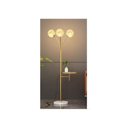 Nordic Creative Moon Shade 3-Light Standing Floor Lamp