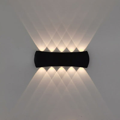 Simple Creative Arc Rectangular LED Outdoor Waterproof Wall Sconce Lamp