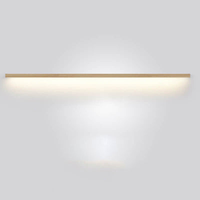 Japanese Simple Solid Wood Strip LED Wall Sconce Lamp