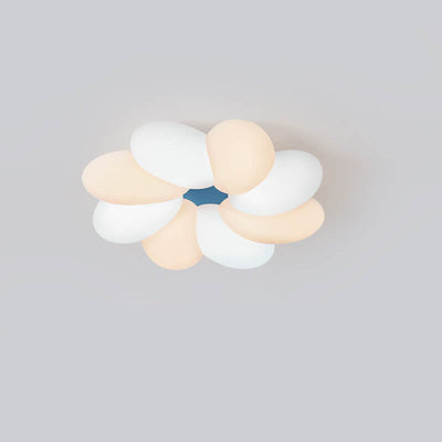 Nordic Creative Colorful Flower LED Flush Mount Ceiling Light