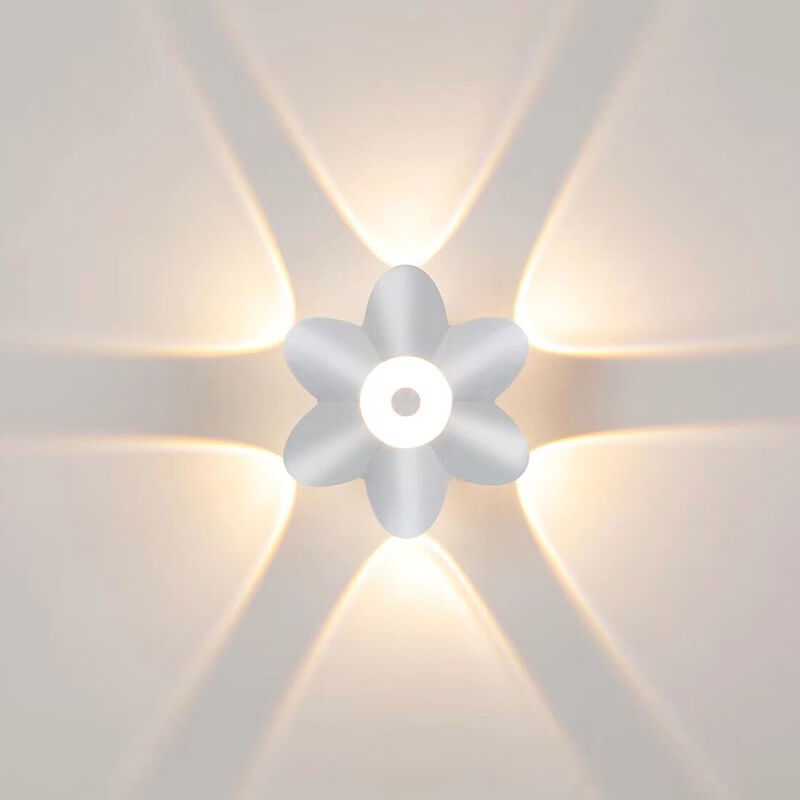 مصباح جداري LED مضيء بتصميم عصري وإبداعي من الألومنيوم 