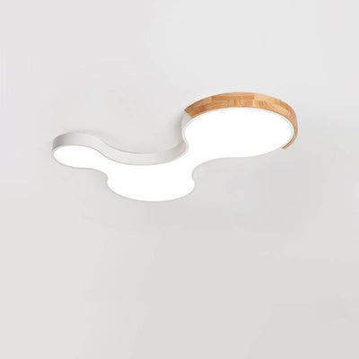 Nordic Macaron Shaped Block Clouds LED Flush Mount Ceiling Light