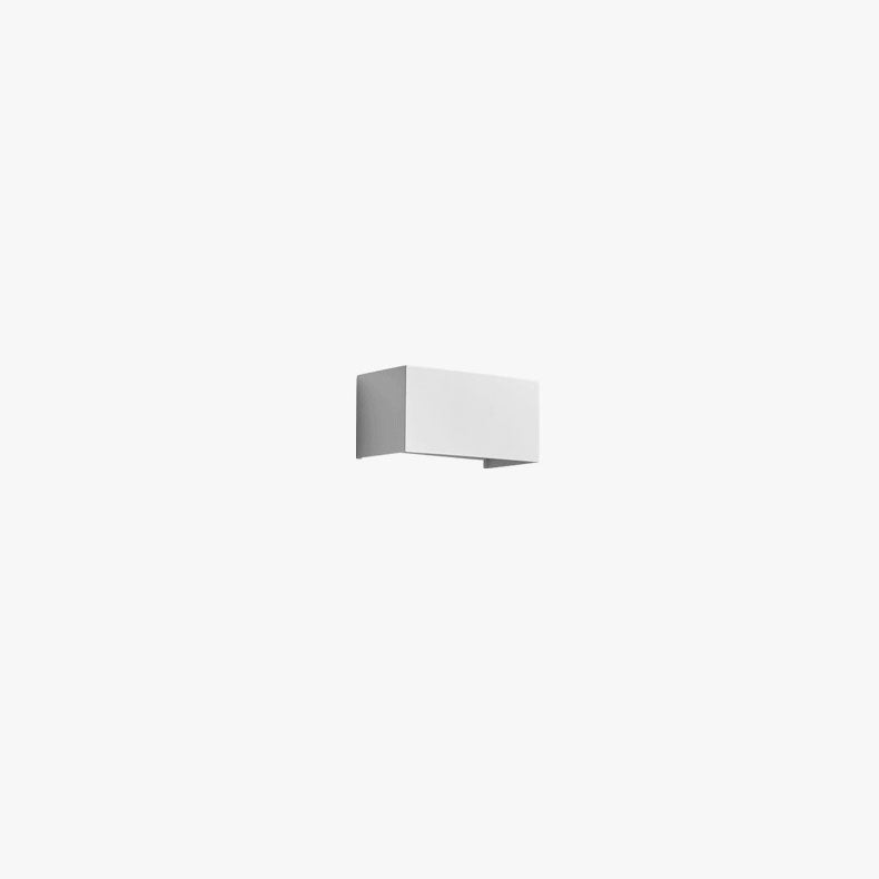 Moderne minimalistische LED-Lesewandleuchte aus Aluminium in quadratischer, flacher Form mit verstellbarem Lichtkegel für den Eingangsbereich 