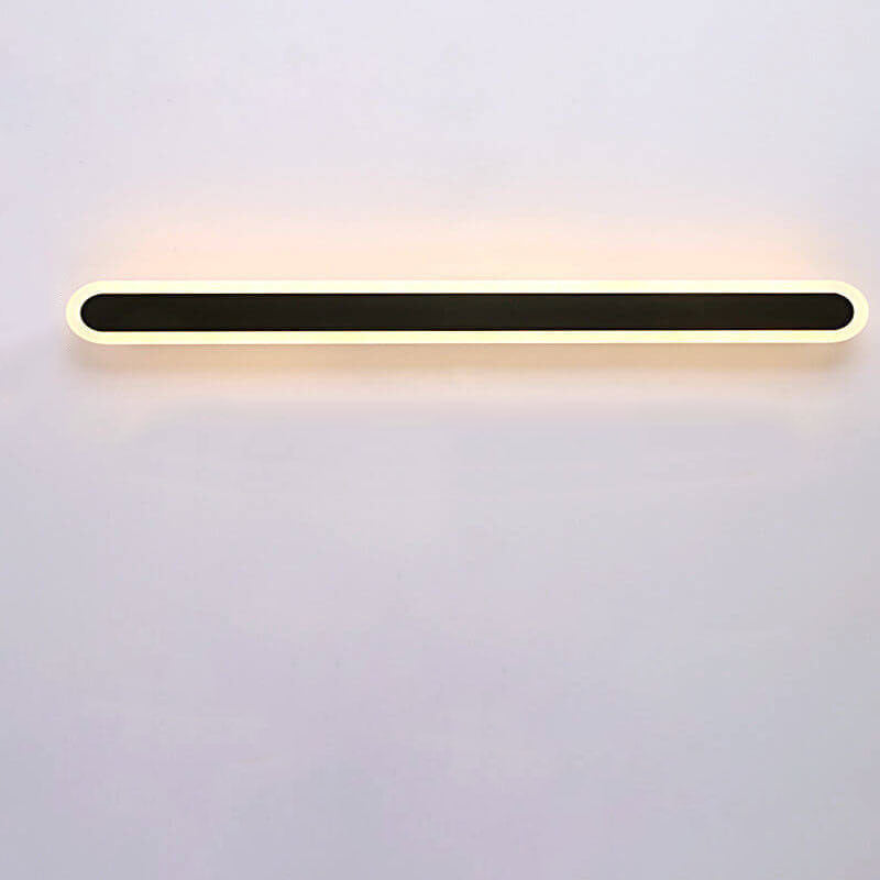 Modern Minimalist Long Bar Iron Acrylic LED Wall Sconce Lamp