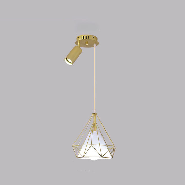 Lustre Moderne de Luxe en Fer et Diamant avec PVC et 1/3 Lumière pour Îlot 
