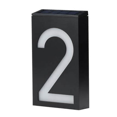Panneau de porte solaire numérique RGB LED, lampe murale de décoration extérieure
