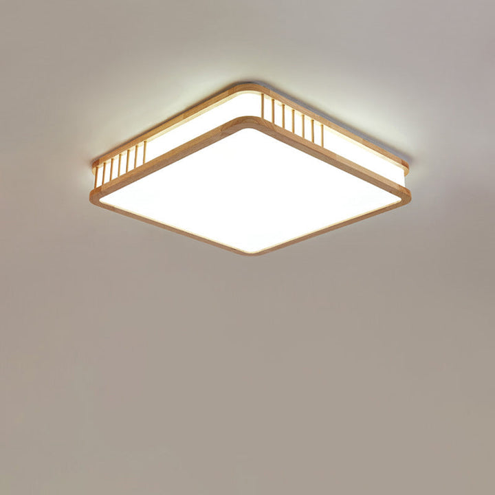 Plafonnier carré LED minimaliste japonais Log 