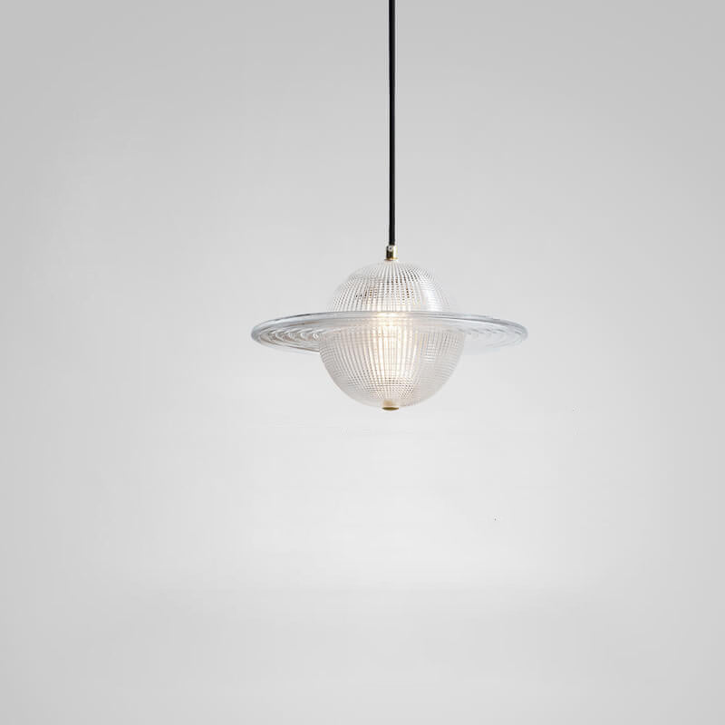 إضاءة قلادة LED بتصميم كوكب إبداعي من الزجاج الشمالي 