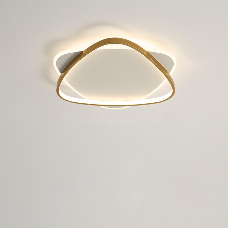 Luz de montaje empotrado LED de acrílico de hierro con triángulo creativo minimalista moderno 