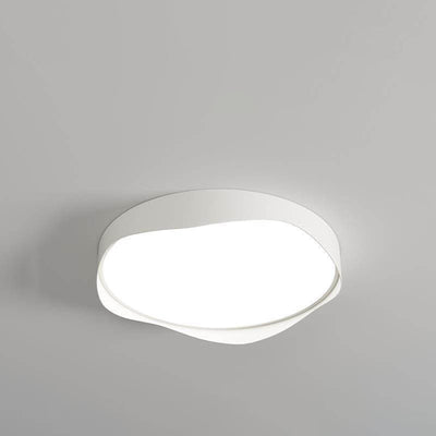 Nordic Minimalist Round Curve Border LED Flush Mount Ceiling Light