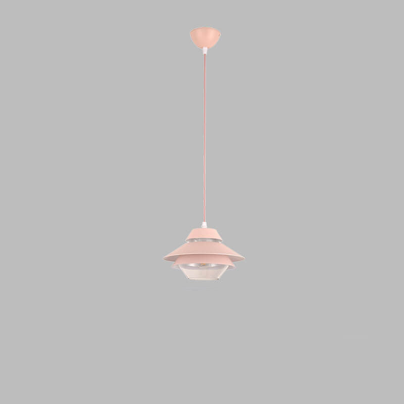 Modern Minimalist Flying Saucer Macaron 1-Light Pendant Light