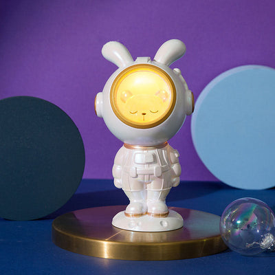 Modern Creative Astronaut Rabbit Duck Resin LED Night Light Table Lamp