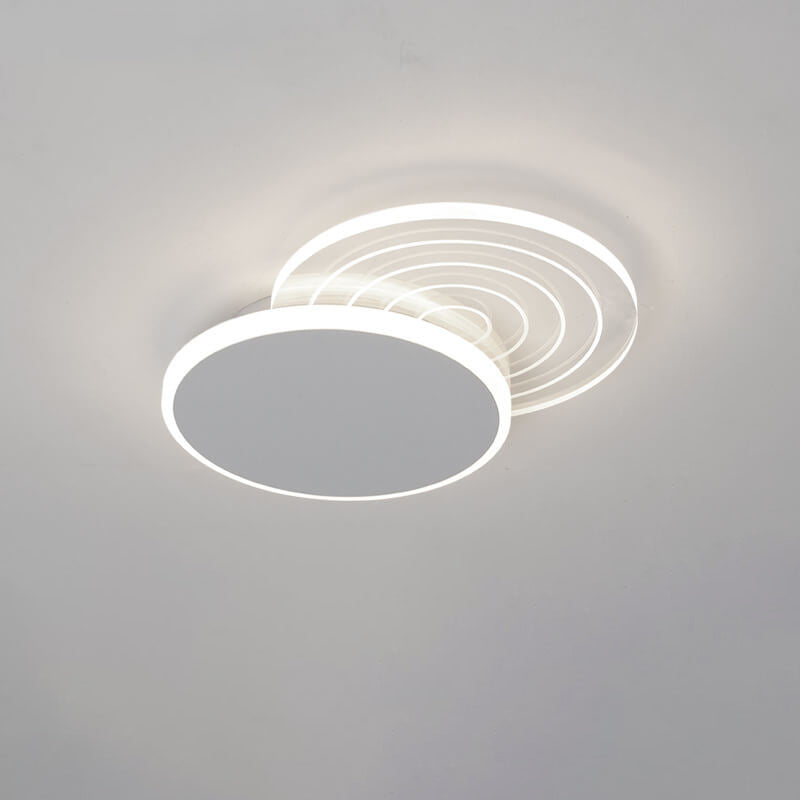 تصميم بسيط هندسي متداخل مبتكر لمصباح LED مثبت على السقف 