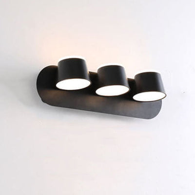 Nordic Rotatable Cylinder Shade 1/2/3 Light LED  Wall Sconce Lamp