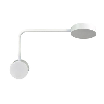 Moderne, minimalistische, einfarbige LED-Wandleuchte mit drehbarem Schalter 