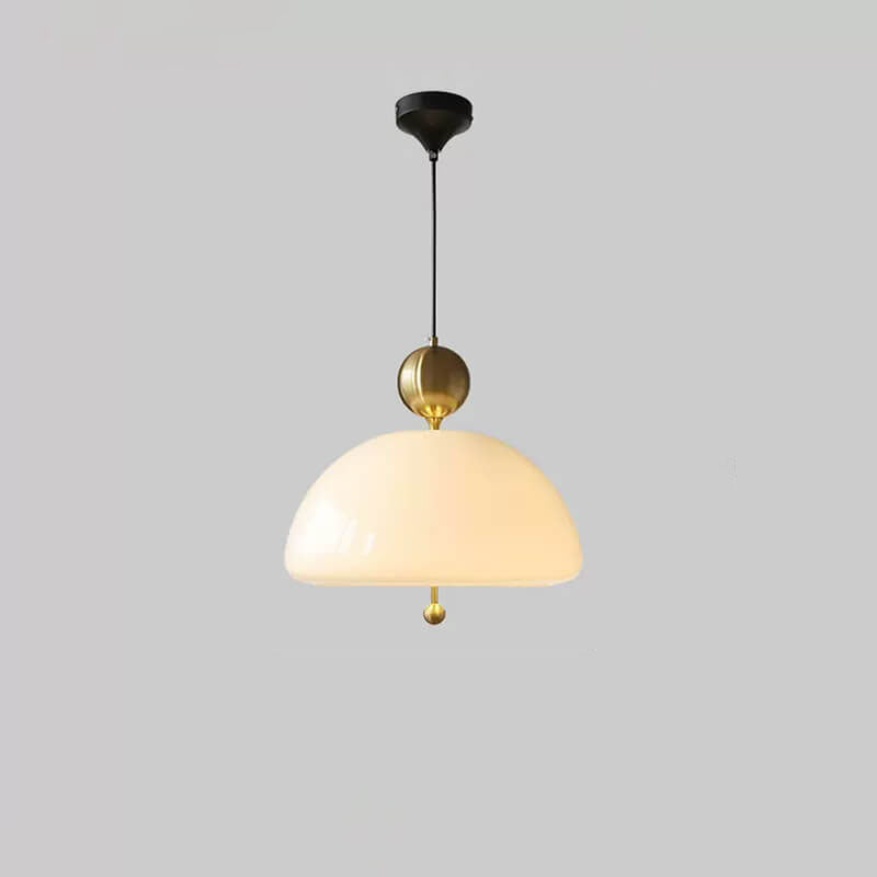 Modern Simplicity Floral Glass Shade Globe Ball Decor 3-Light Pendant Light For Living Room
