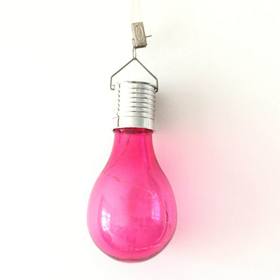 Creative Color Bulbs Plastic Solar LED Outdoor Hanging Light