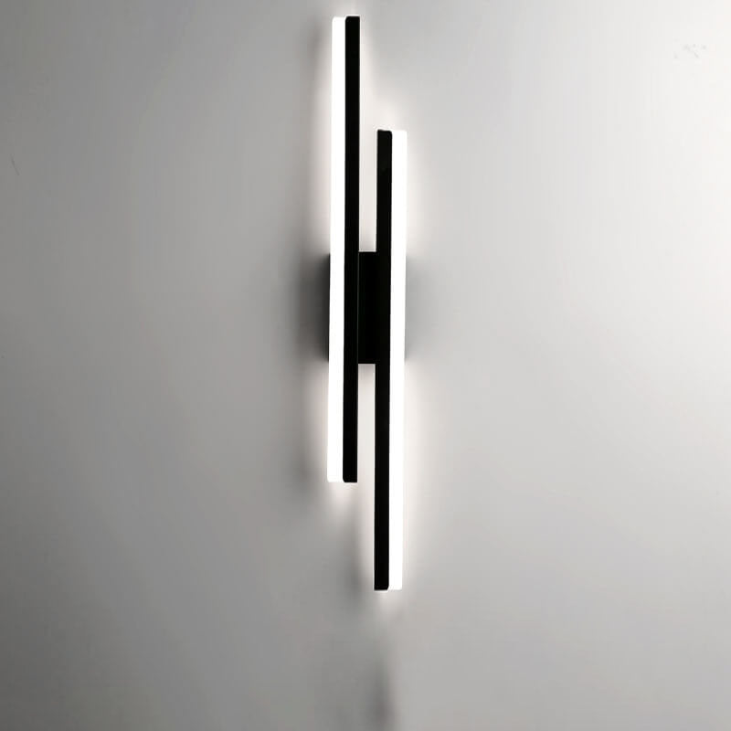 Modern Minimalist Lines Iron Acrylic LED Wall Sconce Lamp