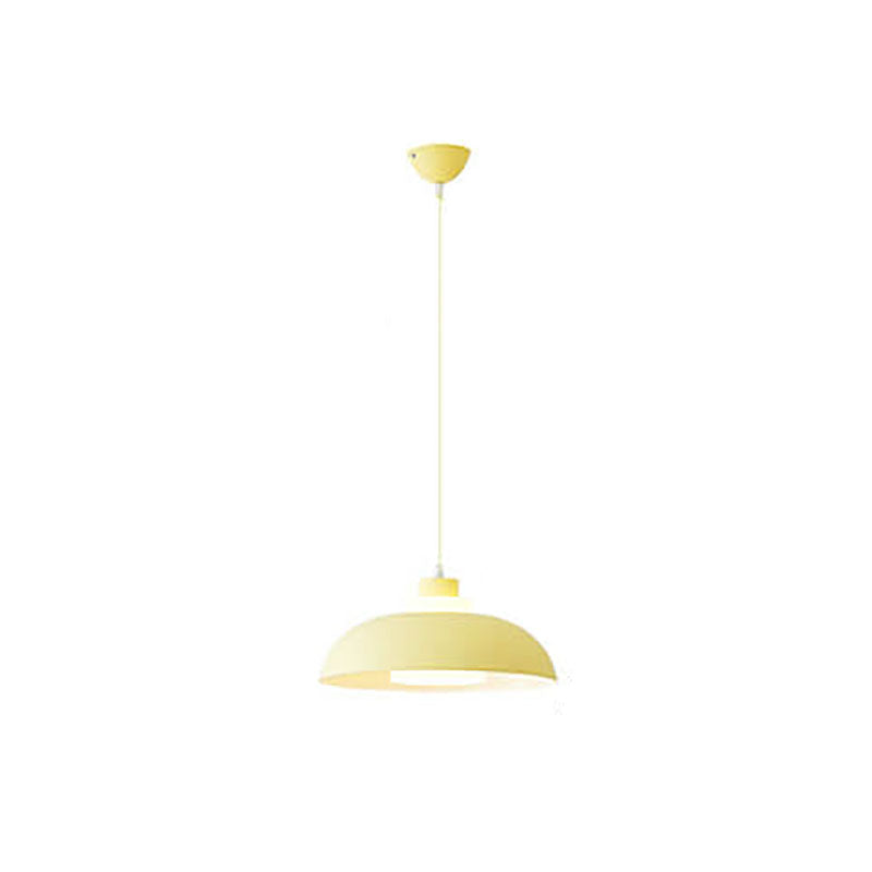 Modern Solid Color Macaron Acrylic Aluminum 1-Light Pendant Light