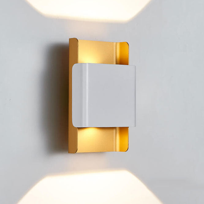 Modern Minimalist Rectangular Double-headed Aluminum LED COB Wall Sconce Lamp