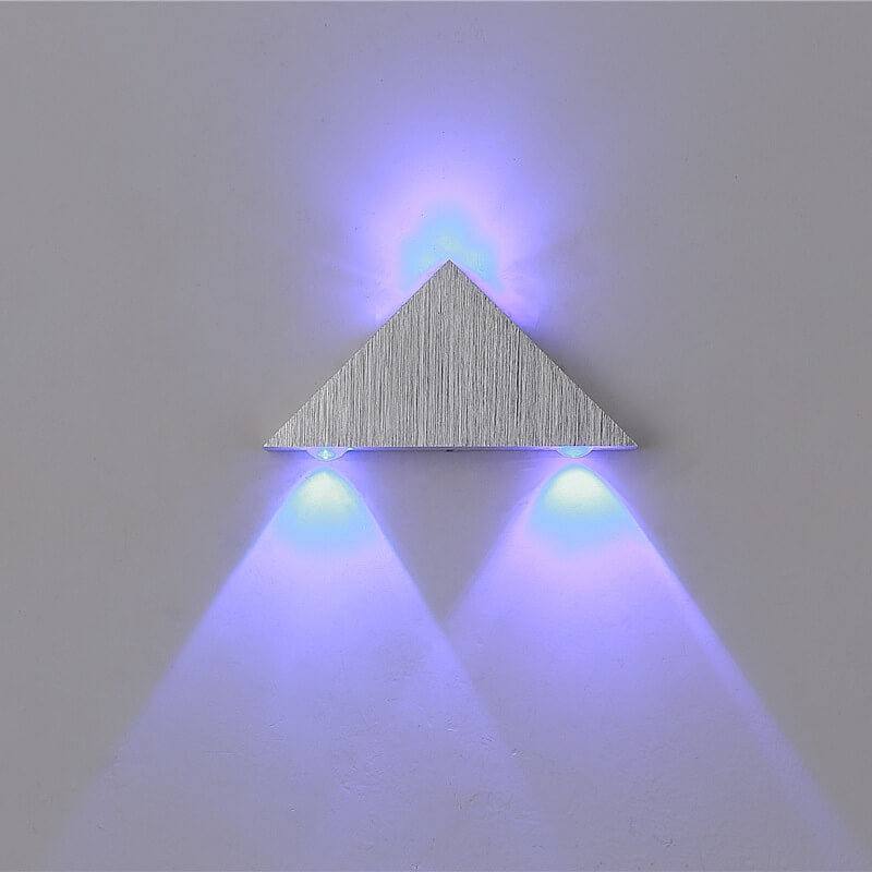 Applique murale LED en aluminium triangle créatif moderne 