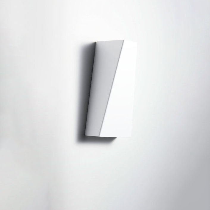 Modern Minimalist Brushed Aluminum Geometric Square LED Wall Sconce Lamp