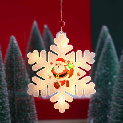 Lumières suspendues peintes en plastique LED décoratives de Noël 